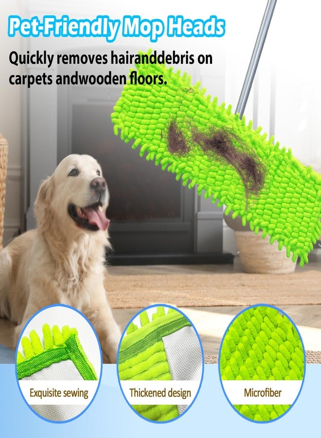 SureOBliss 4PCS 16'' Microfiber Dust Mop Pads Compatible with Leifheit 55210,Reusable Mop Refills,Replacent Wet Mopping Pad & Washable Dry Sweeping Cloths for Hardwood Floor/Tile/Marble Cleaning - Image 3